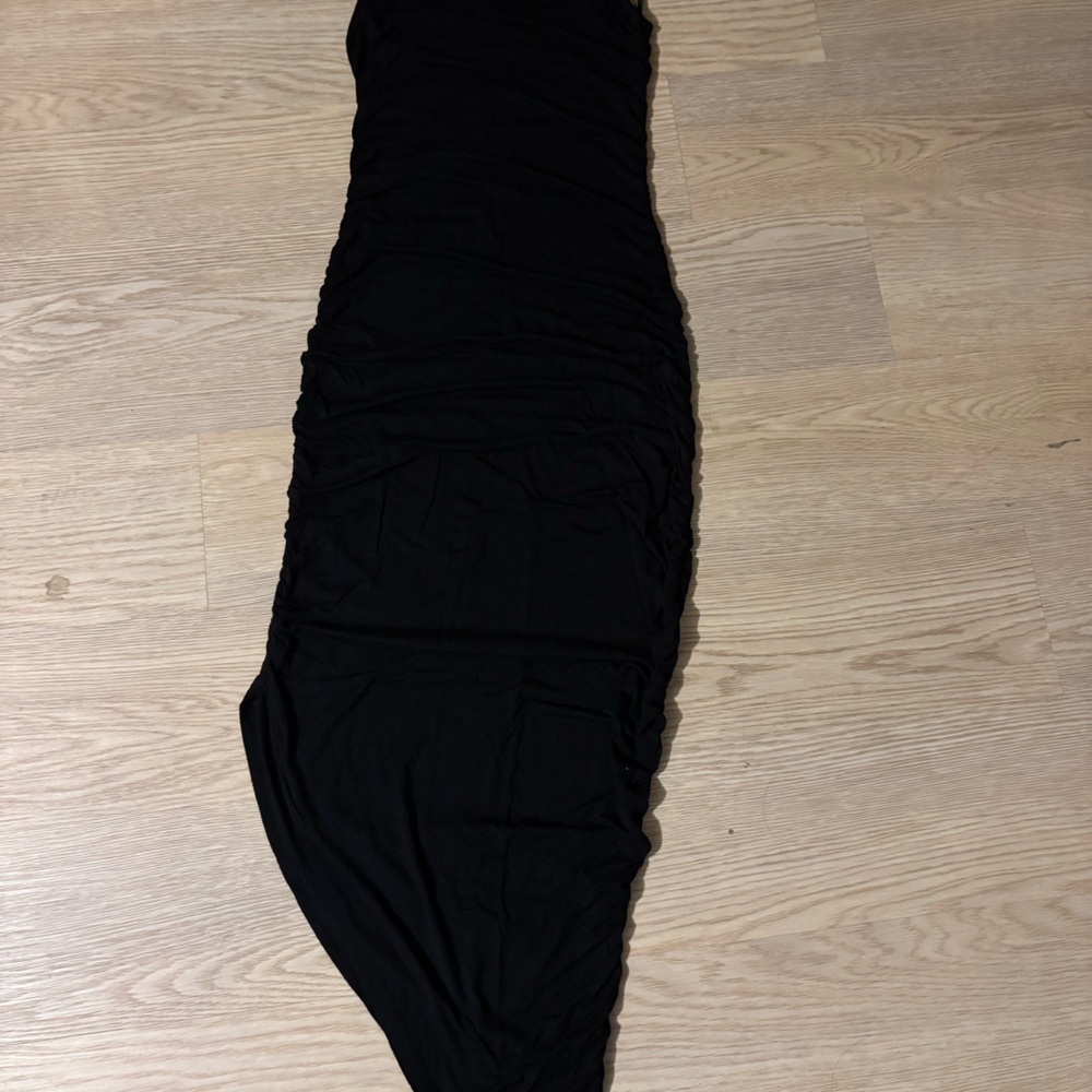 Elegant Black Asymmetrical Dress